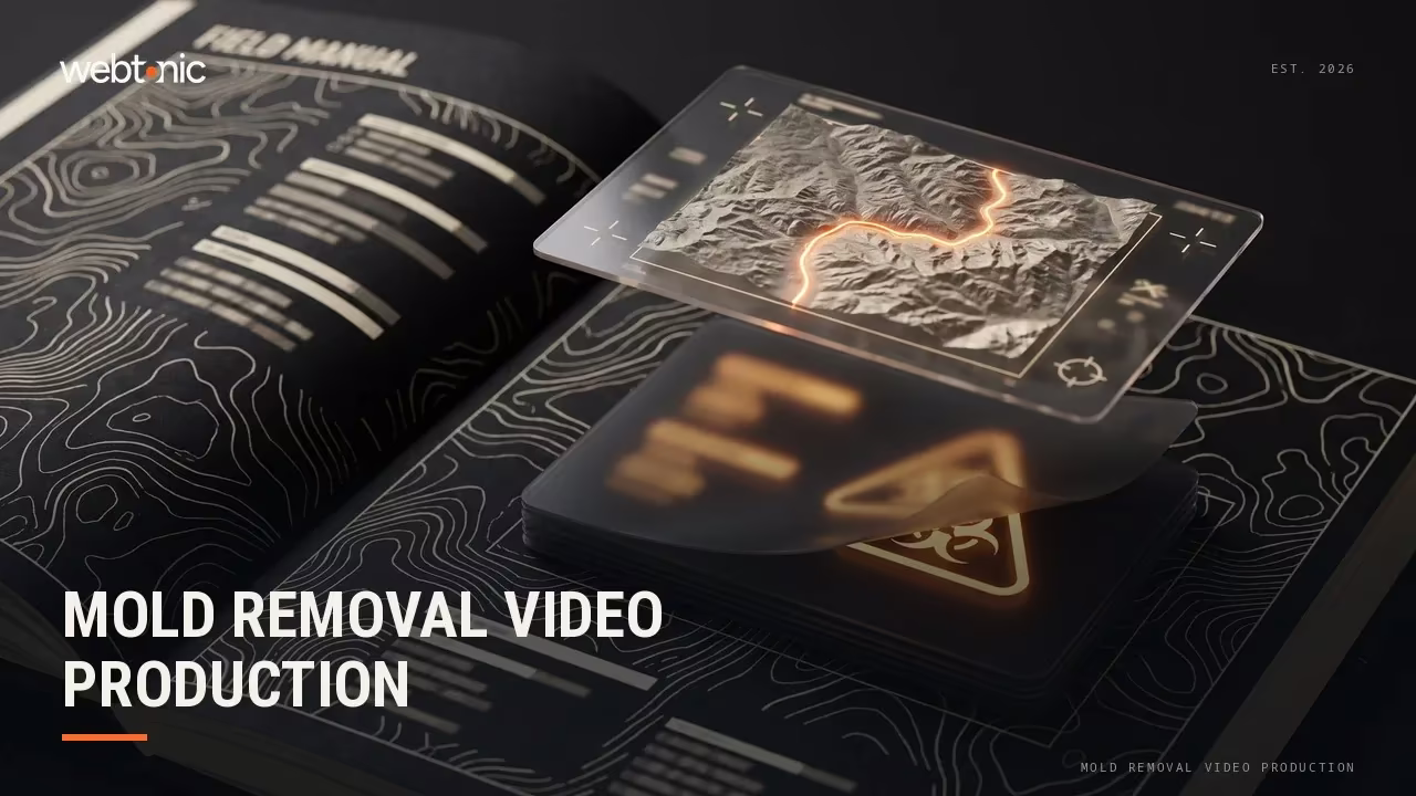 Filming Behind the Containment: 12 Mold Removal Video Companies in 2026 — Web Tonic blog thumbnail