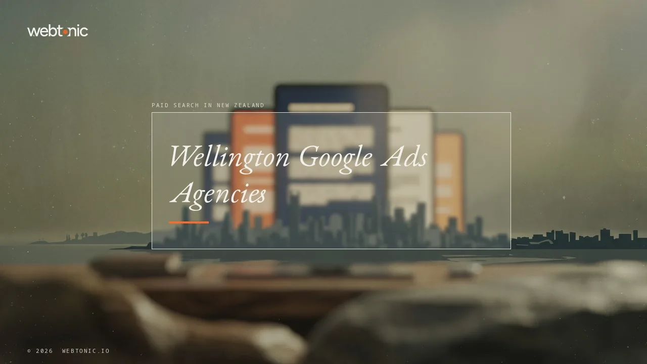 One Starting Fee Among Nine: Wellington Google Ads Agencies Checked for 2026 — Web Tonic blog thumbnail