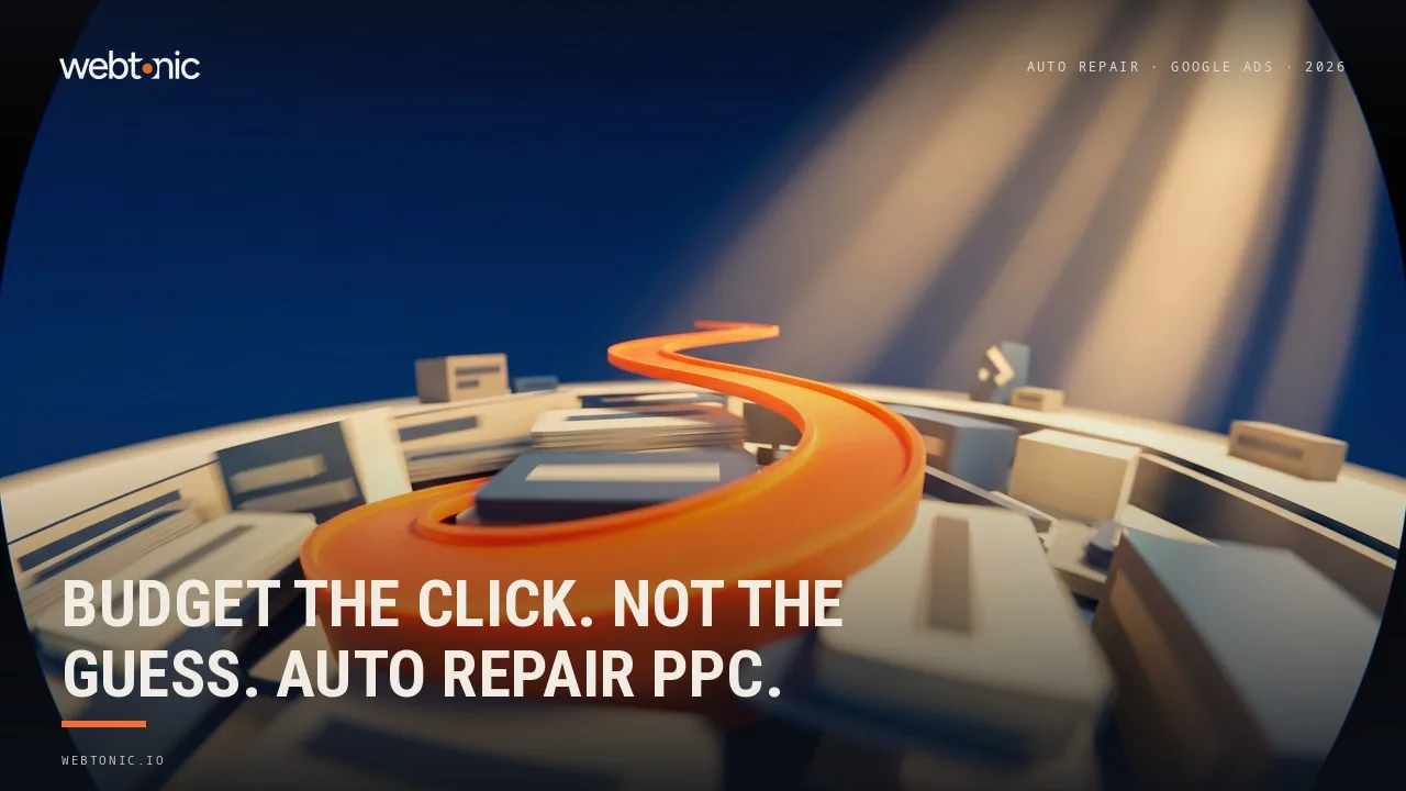 Auto repair Google Ads statistics 2026 thumbnail showing average cost per click between 4.35 and 5.31 dollars and cost per lead between 29.96 and 44.26 dollars