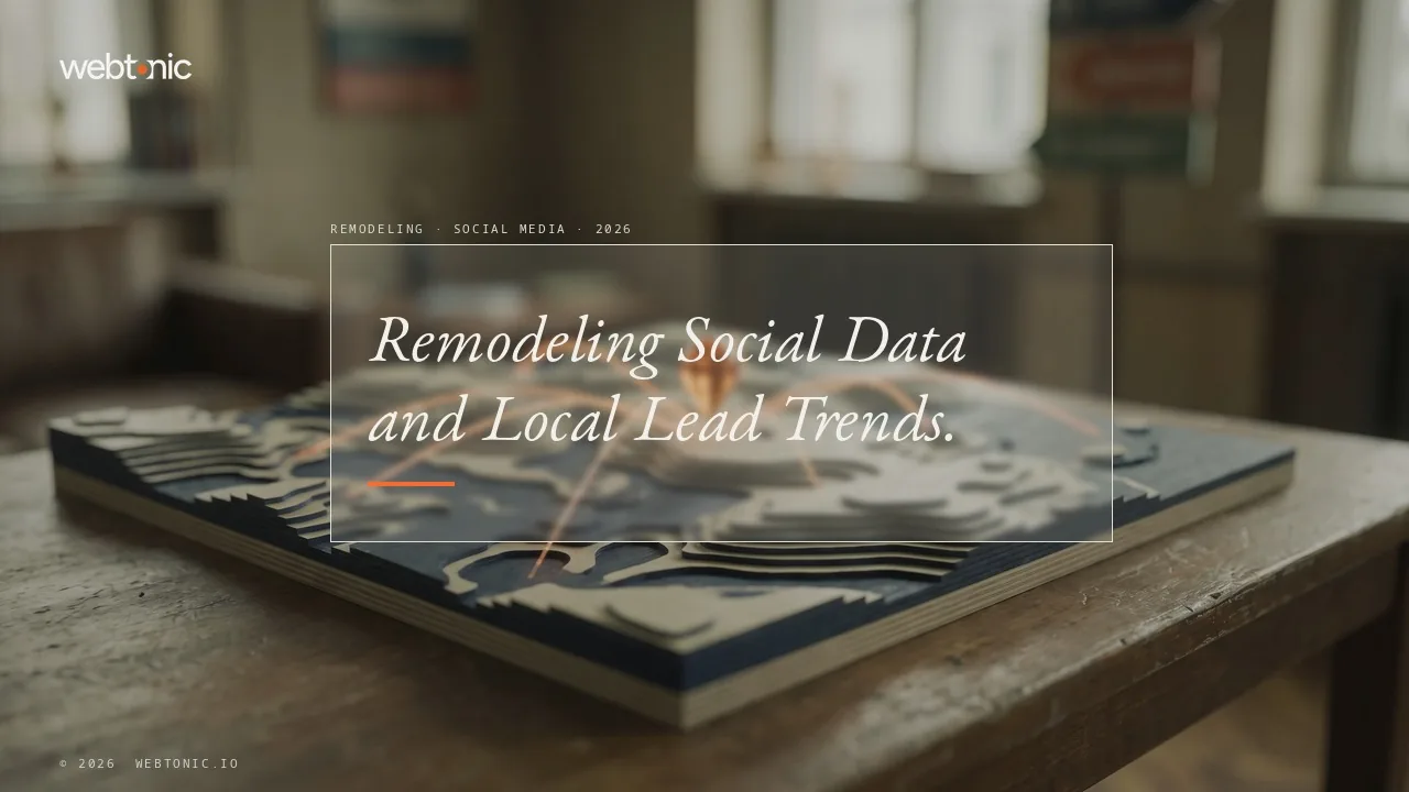 Remodeling social media marketing statistics 2026 thumbnail showing a 5.2 percent Instagram carousel engagement rate for the construction and manufacturing category