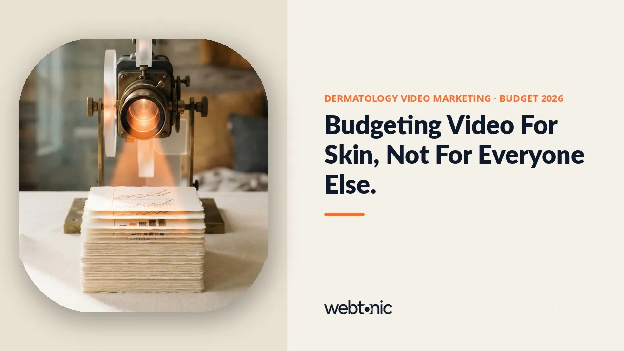 Dermatology and plastic surgery video marketing statistics 2026 thumbnail showing 55 percent higher likelihood of seeing a dermatologist after AAD's video campaign