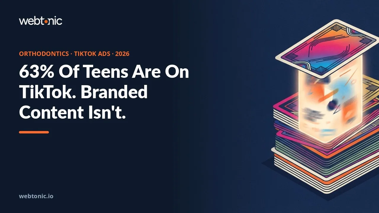 What orthodontics marketers should budget for TikTok ads thumbnail showing 63 percent of US teens using TikTok in 2024