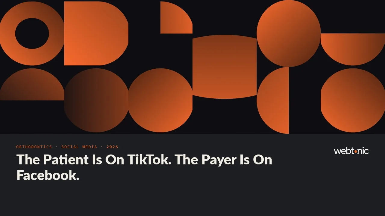Orthodontics social media marketing statistics 2026 thumbnail showing 90 percent of US teens using YouTube and 63 percent using TikTok, per Pew Research