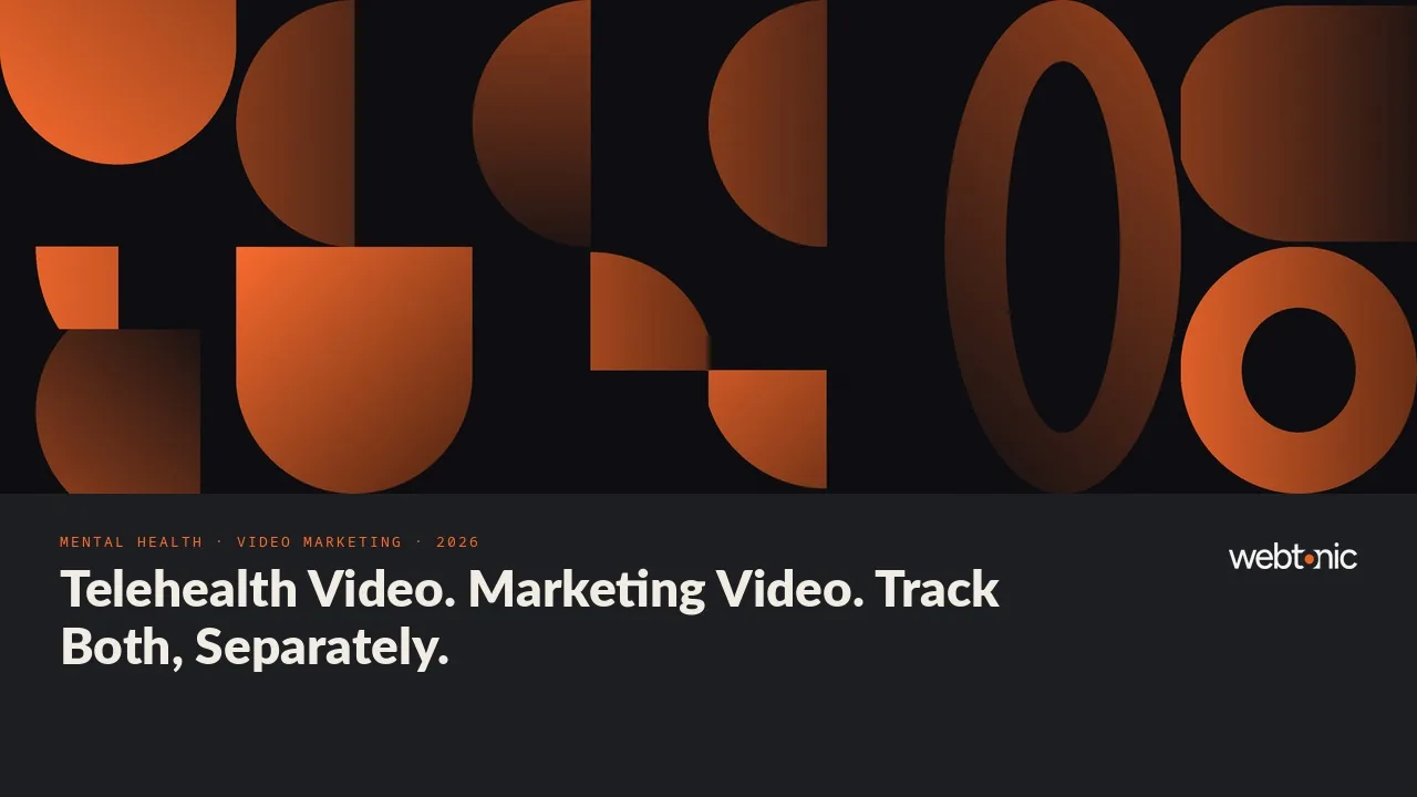 Mental health video marketing statistics 2026 thumbnail showing mental health at 66.7 percent of national telehealth claim lines in December 2024