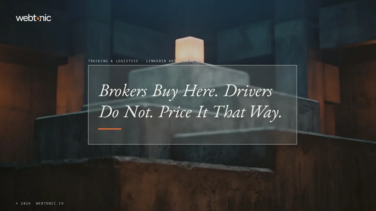 Trucking and logistics LinkedIn ads statistics 2026 thumbnail showing a 202 dollar cost per B2B lead against a 211 day average buyer journey