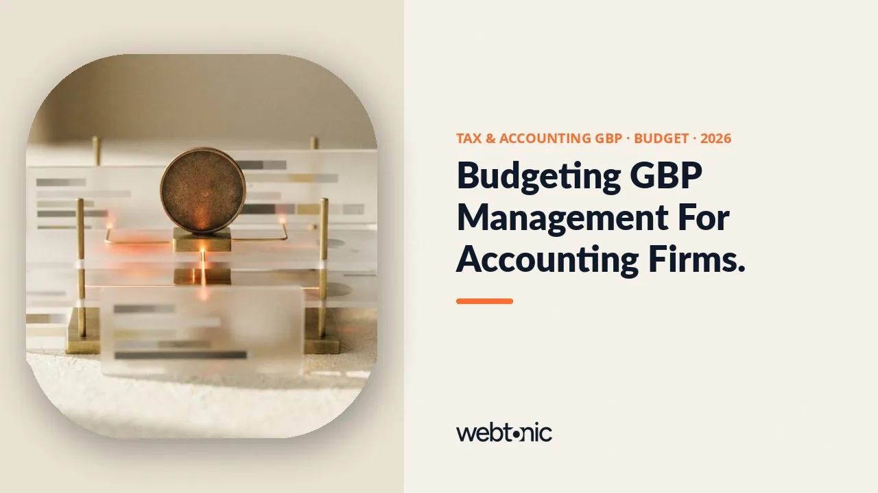 Tax and accounting Google Business Profile management budget statistics 2026 thumbnail showing vendor list prices from USD 49 to USD 599 a month
