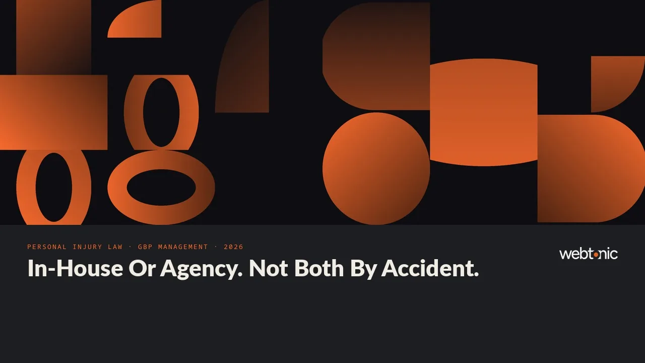 Personal injury law Google Business Profile management statistics 2026 thumbnail showing 70 percent of cases driven through Local Services Ads