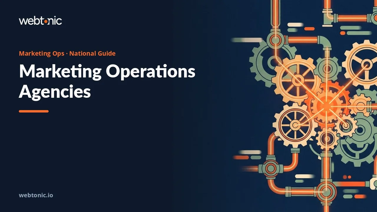 Best Marketing Operations Agencies of 2026: 21 MOps and RevOps Firms — Web Tonic blog thumbnail