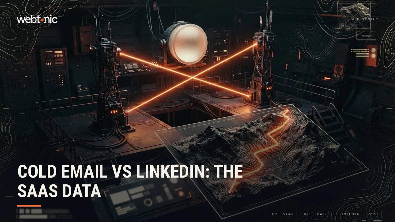 Cold email vs LinkedIn outreach B2B SaaS statistics 2026 thumbnail showing 73 percent of B2B buyers preferring vendor outreach by email