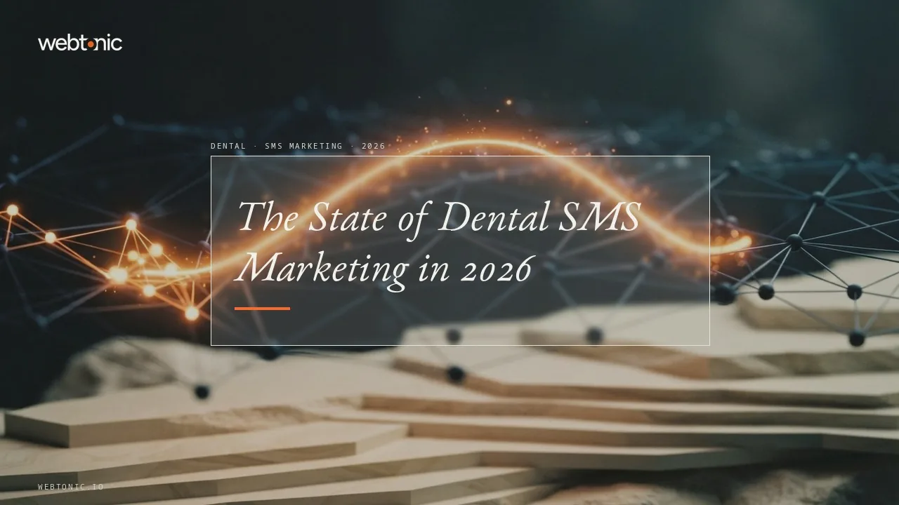 Dental SMS marketing statistics 2026 thumbnail showing on-time attendance rising from 35.5 percent to 79.2 percent with an SMS reminder