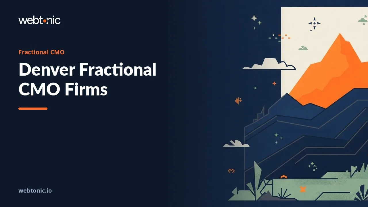 Five Published Prices, Nine Firms: Denver Fractional CMOs in 2026 — Web Tonic blog thumbnail