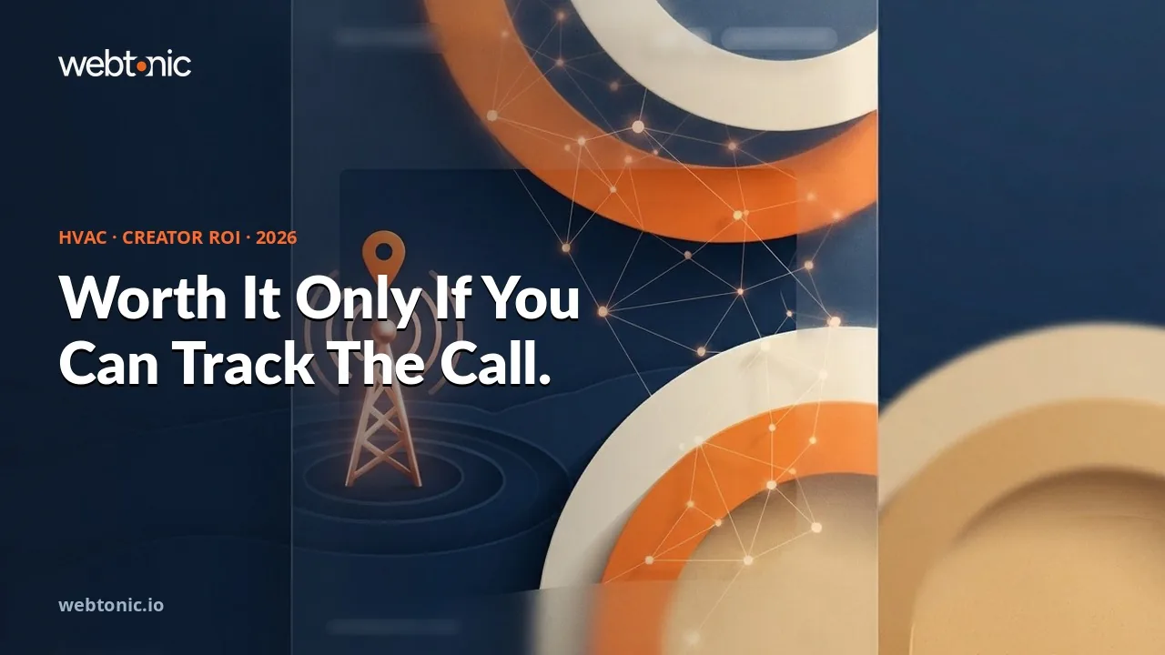 HVAC influencer and UGC marketing data 2026 thumbnail showing 73 percent of homeowners rehiring a past HVAC contractor against cross-industry creator payback expectations