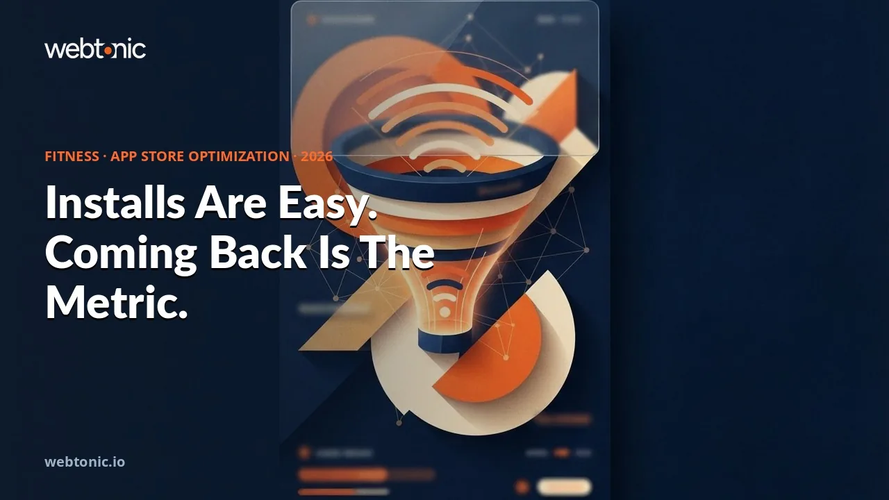 Fitness app store optimization statistics 2026 thumbnail showing 81 million US fitness facility members in 2025 and 35 percent of Planet Fitness joins coming from former members
