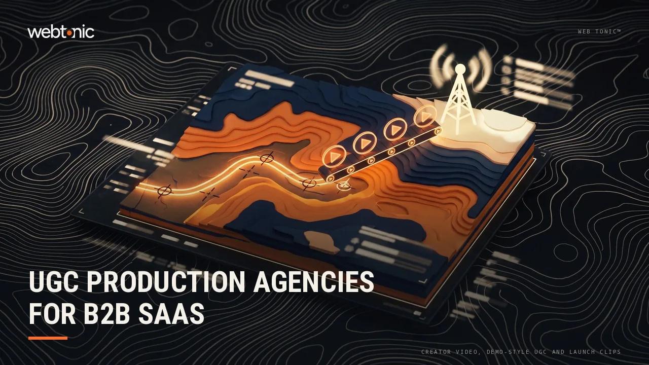 Can a Creator Sell Software? UGC Production Agencies for B2B SaaS, Reviewed for 2026 — Web Tonic blog thumbnail