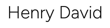 Henry David Photography Logo