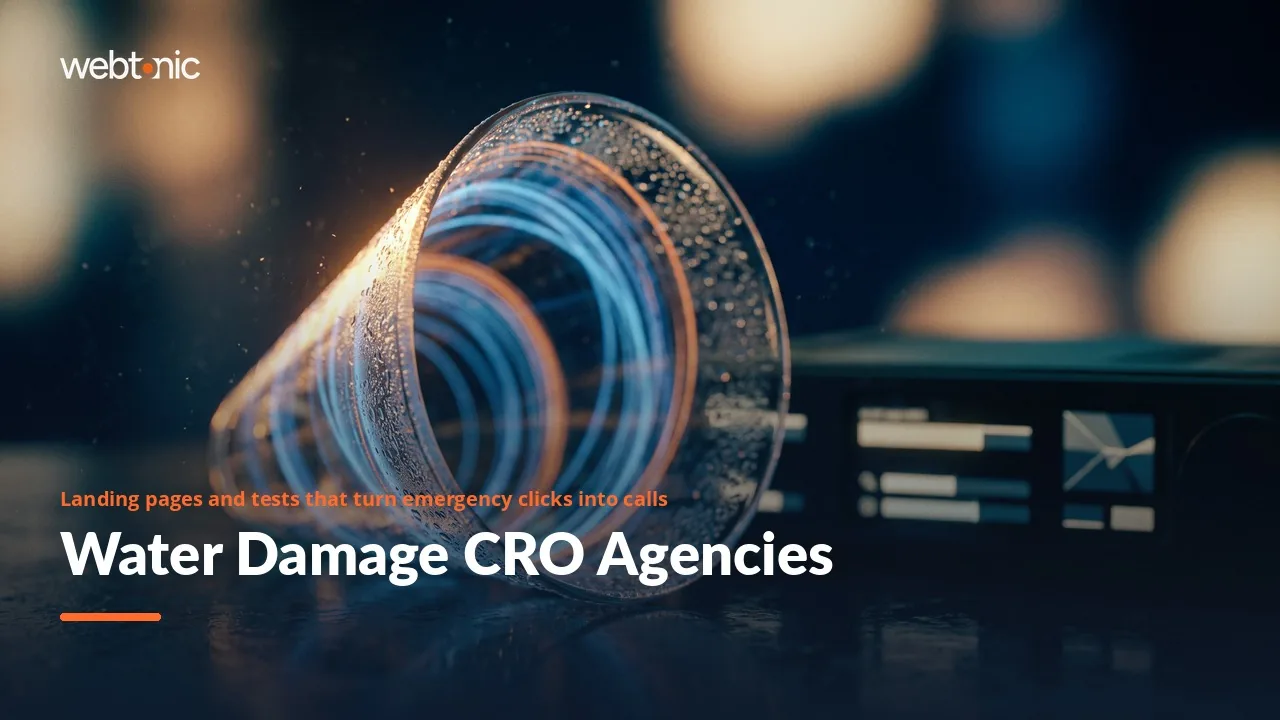 Which CRO Agencies Know Water Damage Restoration? Our 2026 Shortlist — Web Tonic blog thumbnail