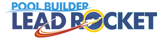 Pool Builder Lead Rocket Logo