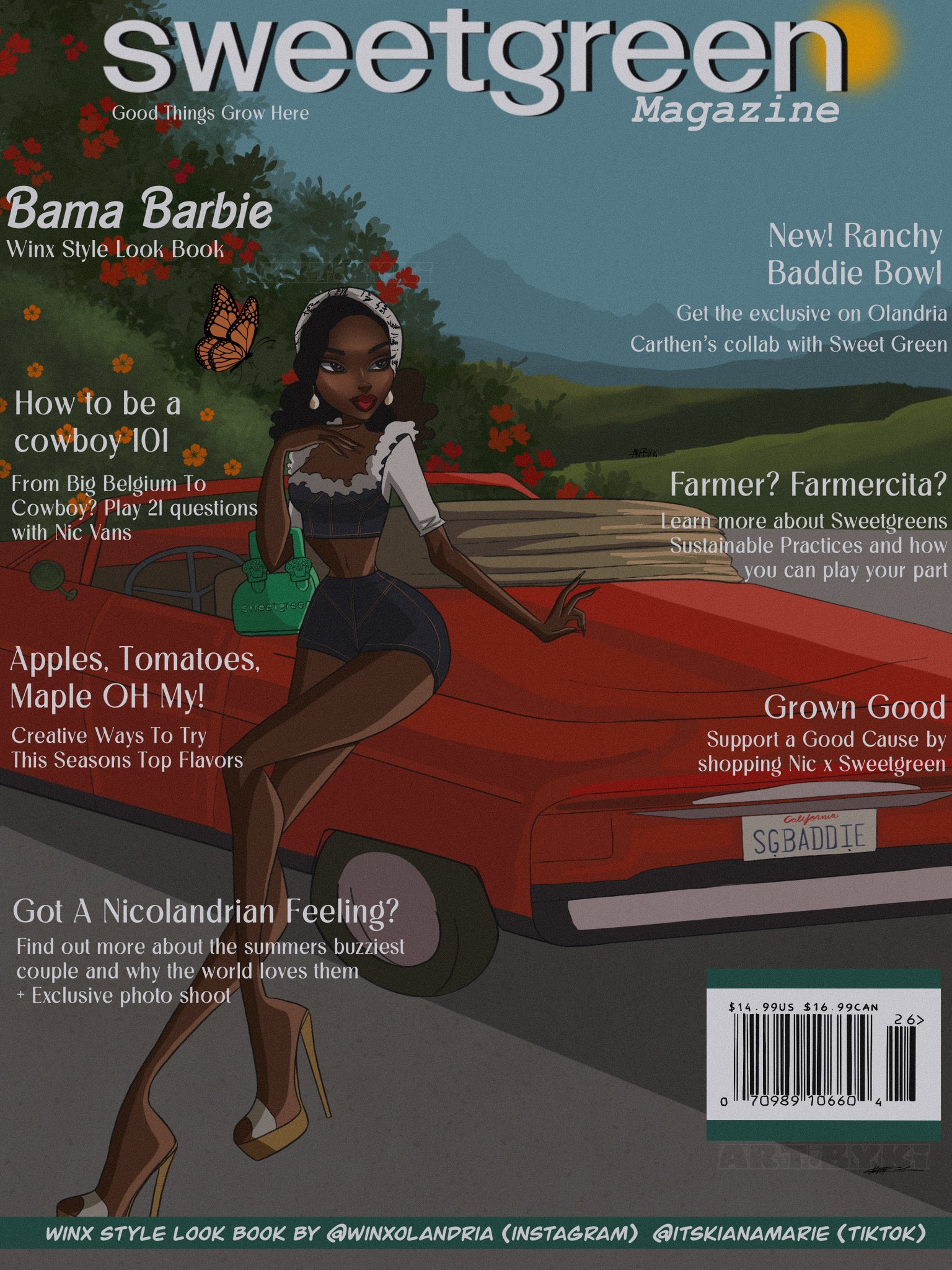 sweetgreen magazine mockup by art.byki