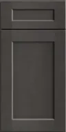 Single dark gray cabinet door with a rectangular recessed panel design.