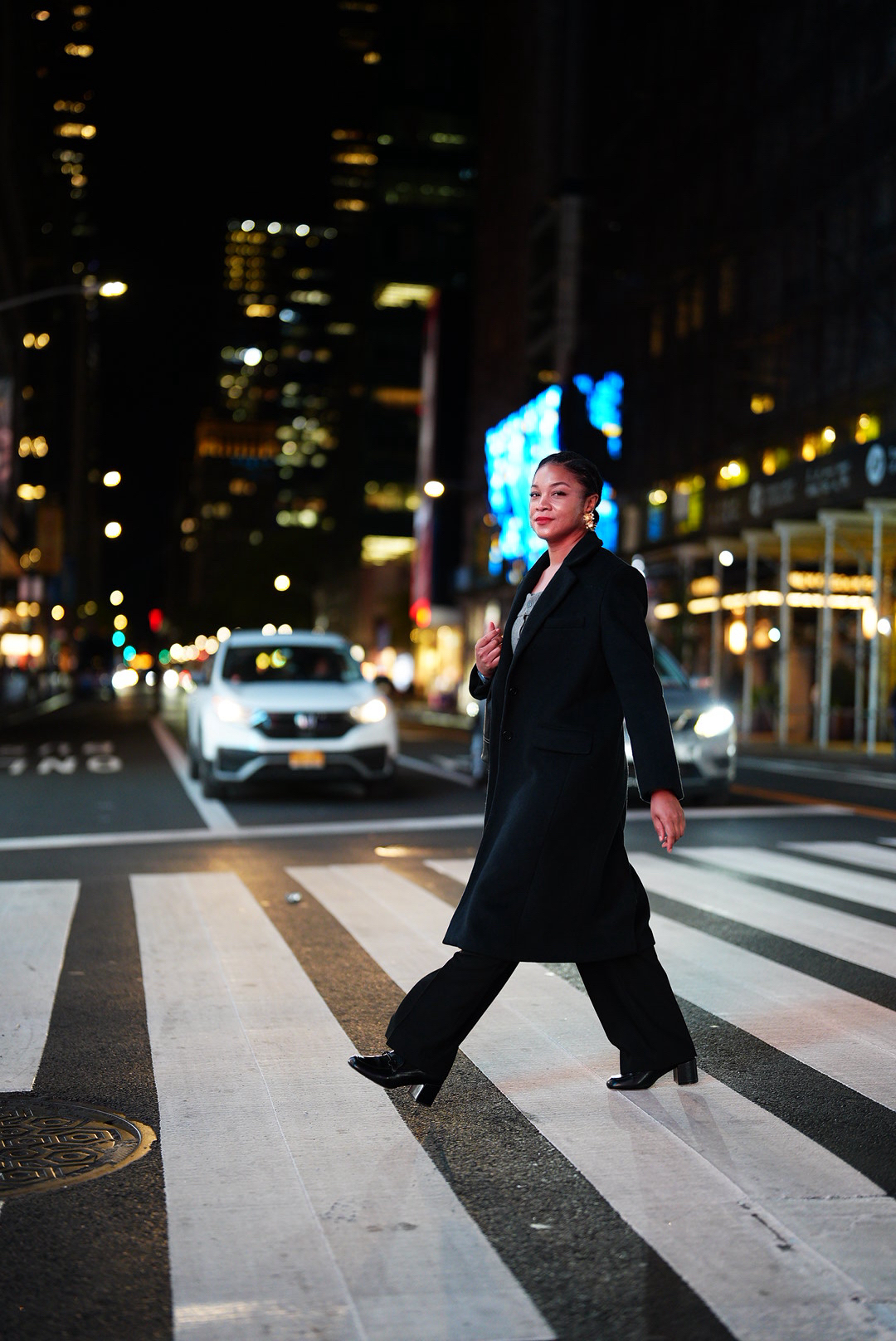 Cherelle Townes AI Powered Operational Strategist walking in New York City