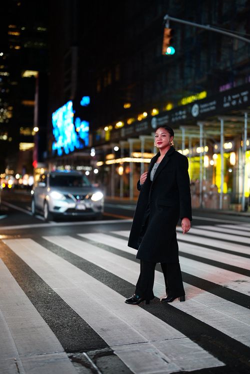 Cherelle Townes AI Powered Operational Strategist walking in New York City