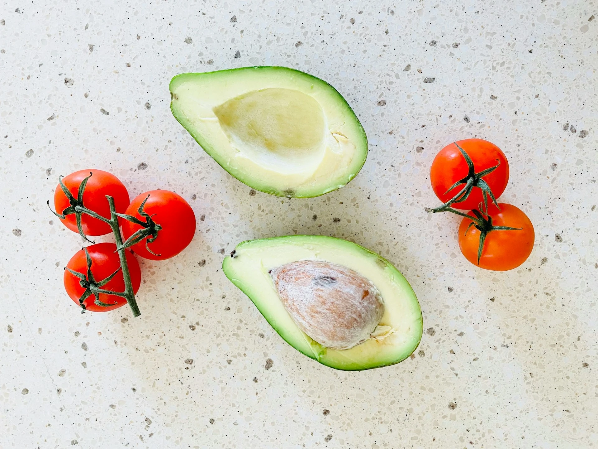 Avocado and tomatoes