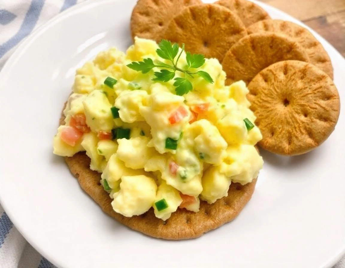 Egg Salad with Whole-Grain Crackers