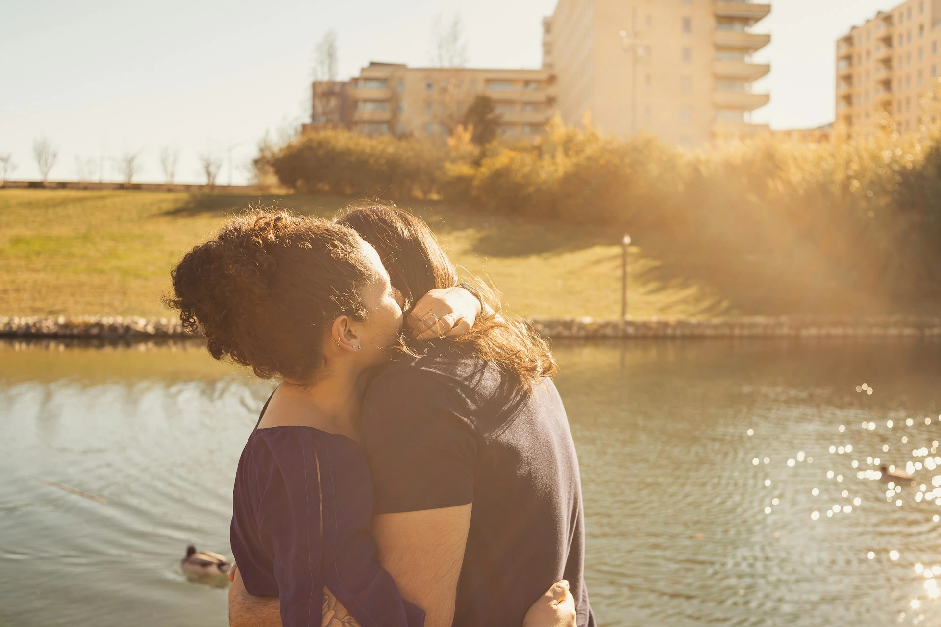 People hugging