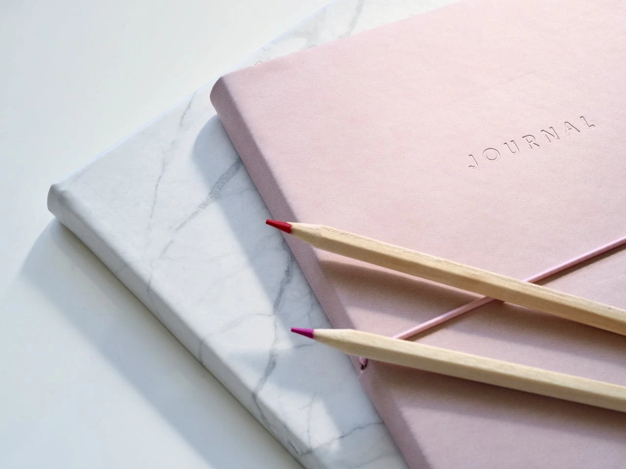 Journal and pencils