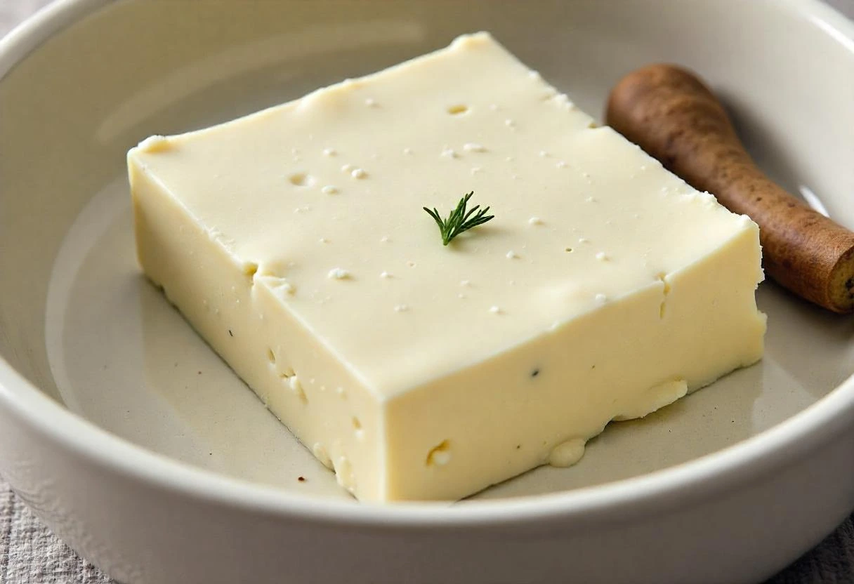 Low-fat feta cheese
