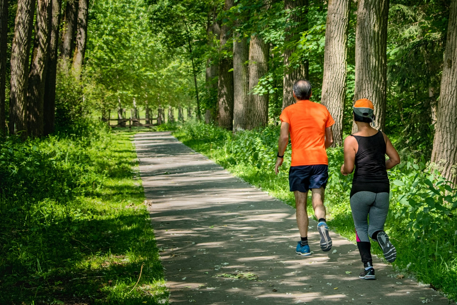 A couple running
