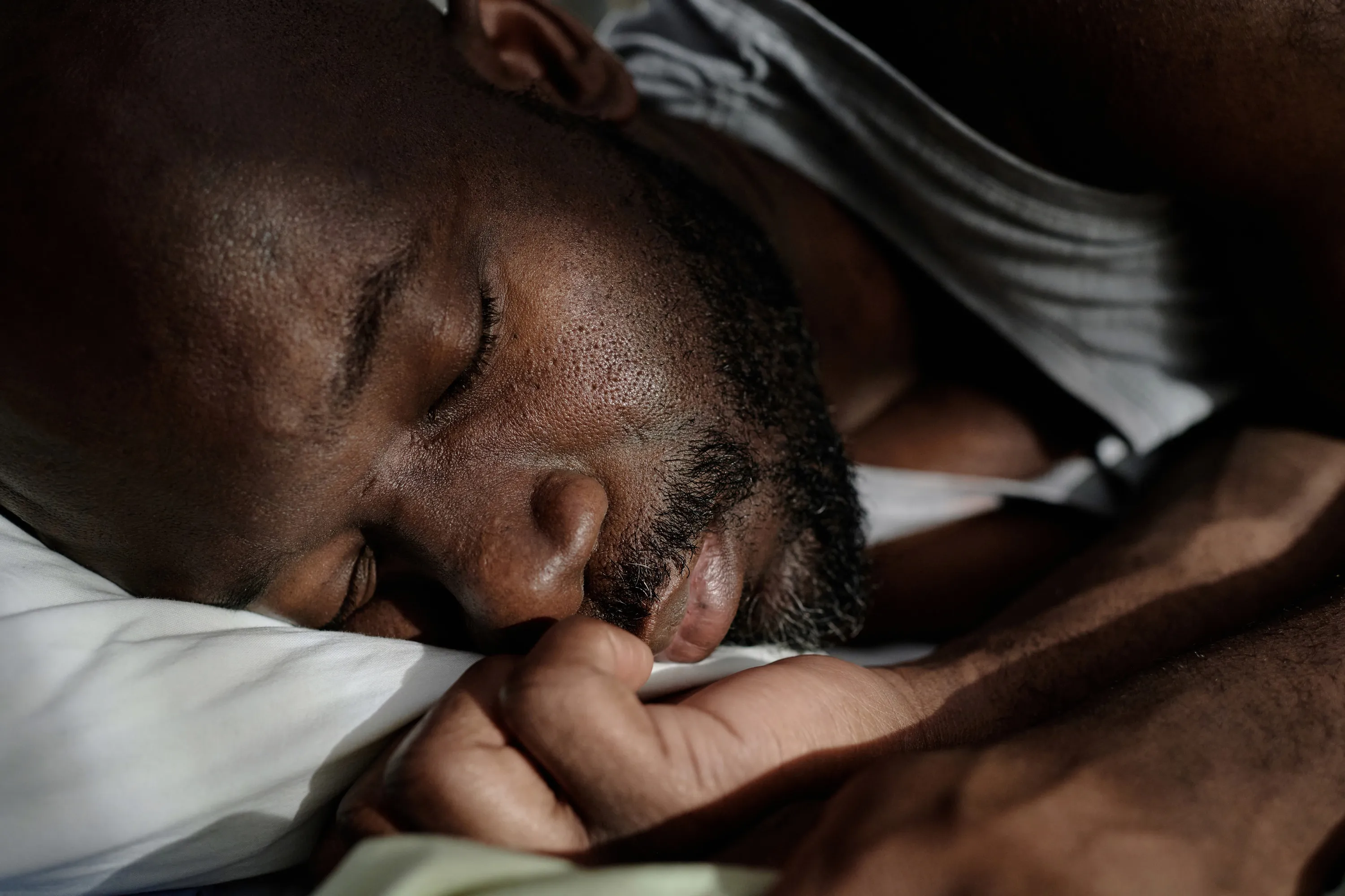 man sleeping