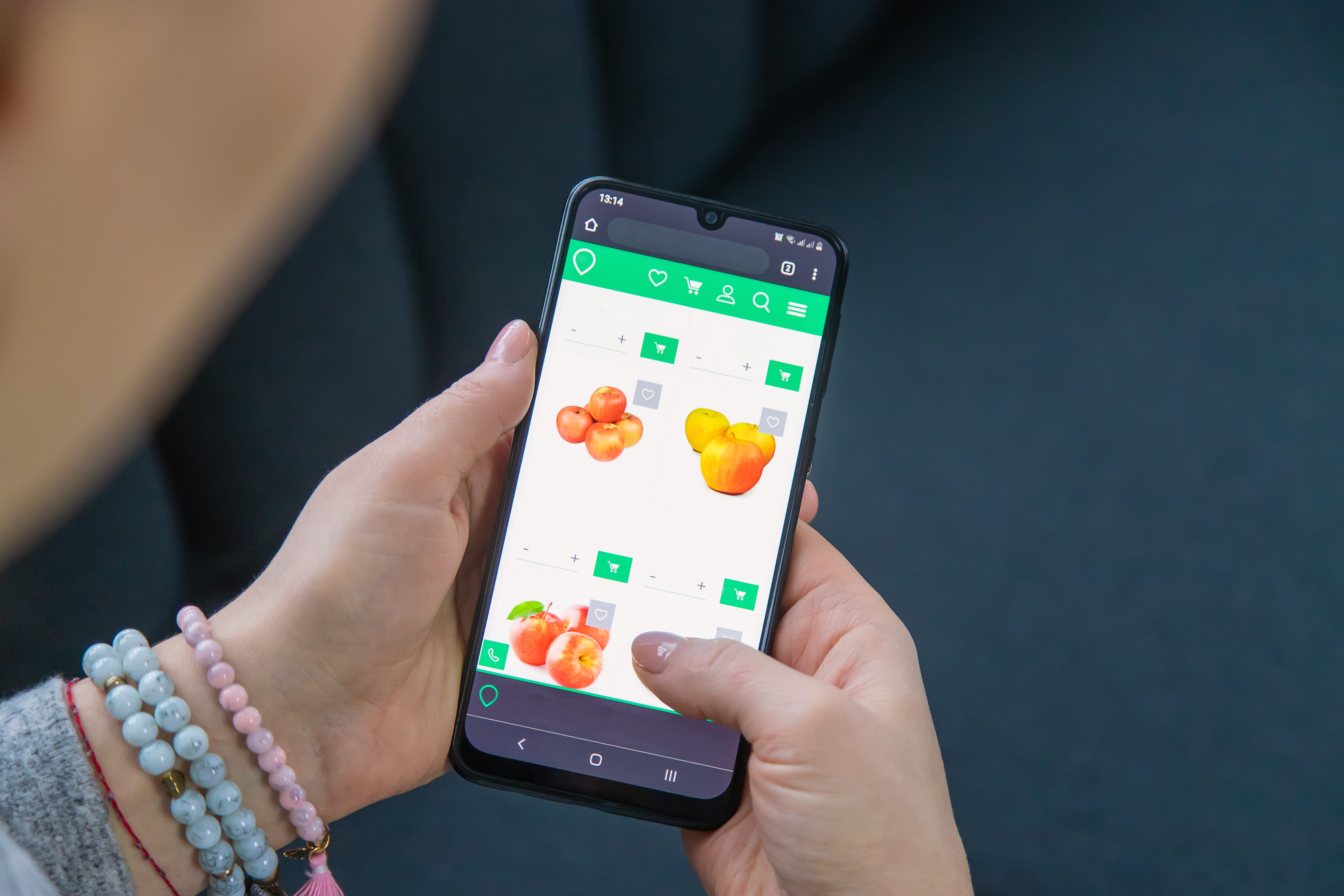 meal app on phone