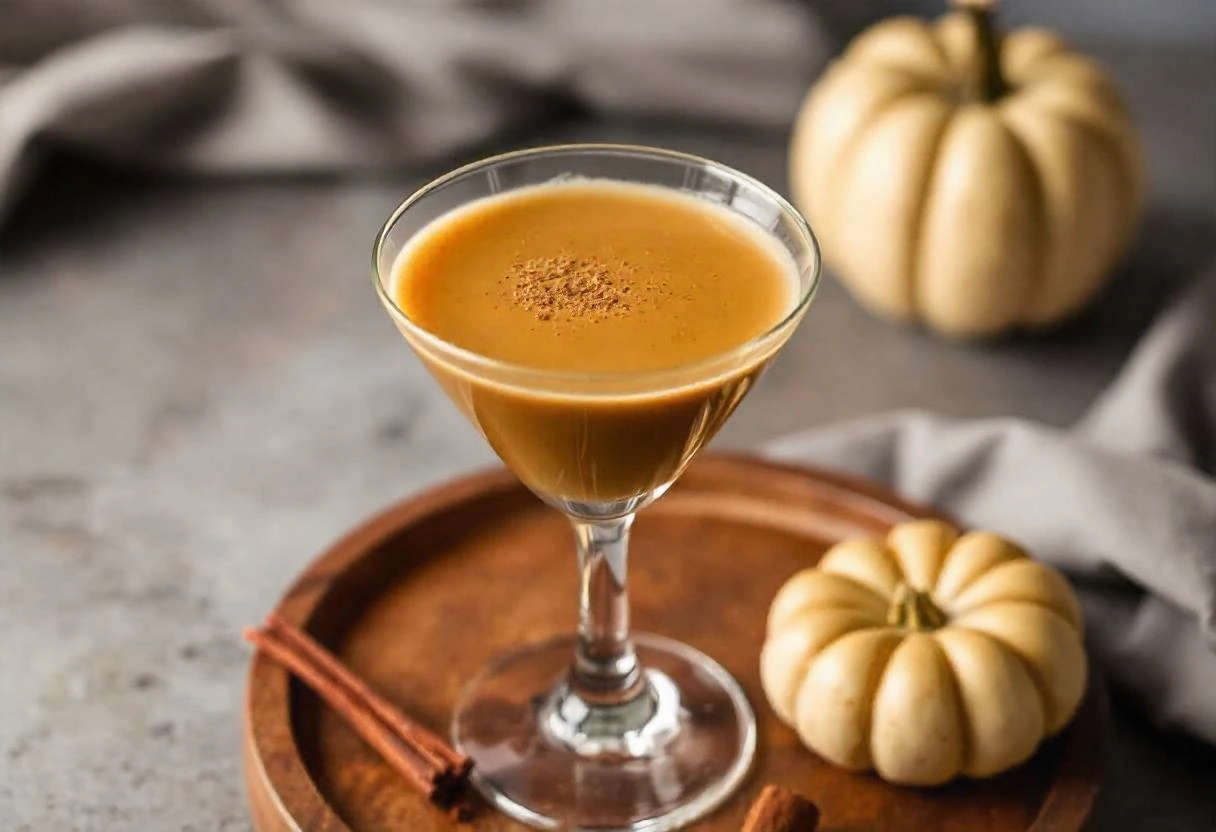 Pumpkin Spice Espresso Martini Cocktail