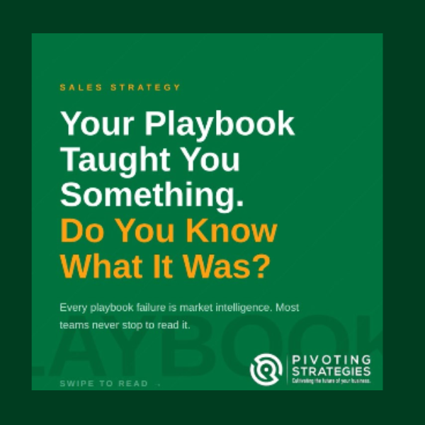 Playbook is teaching you something