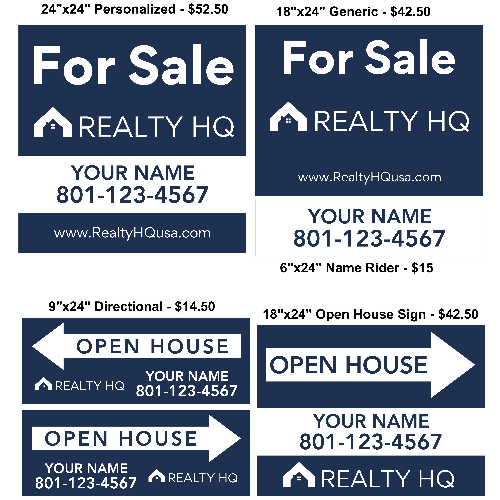 Yard & Open House Signs
