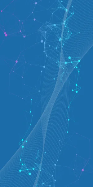 Networking image - medium blue light
