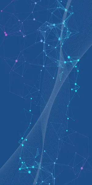 networking imagery - medium blue