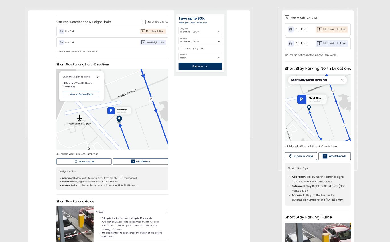 Parking Booking Experience