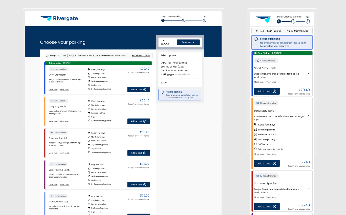 Parking Booking Experience