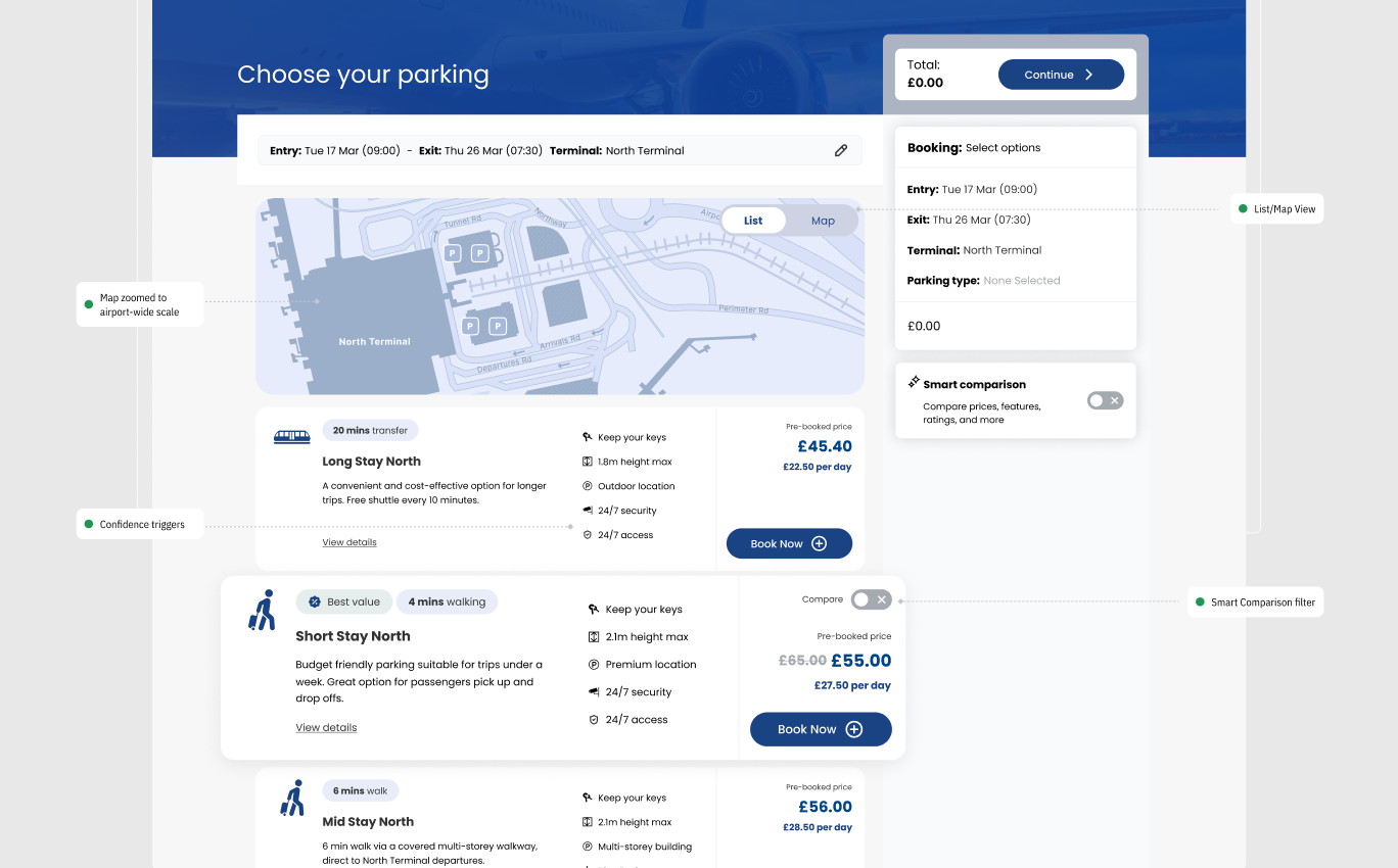 Parking Booking Experience