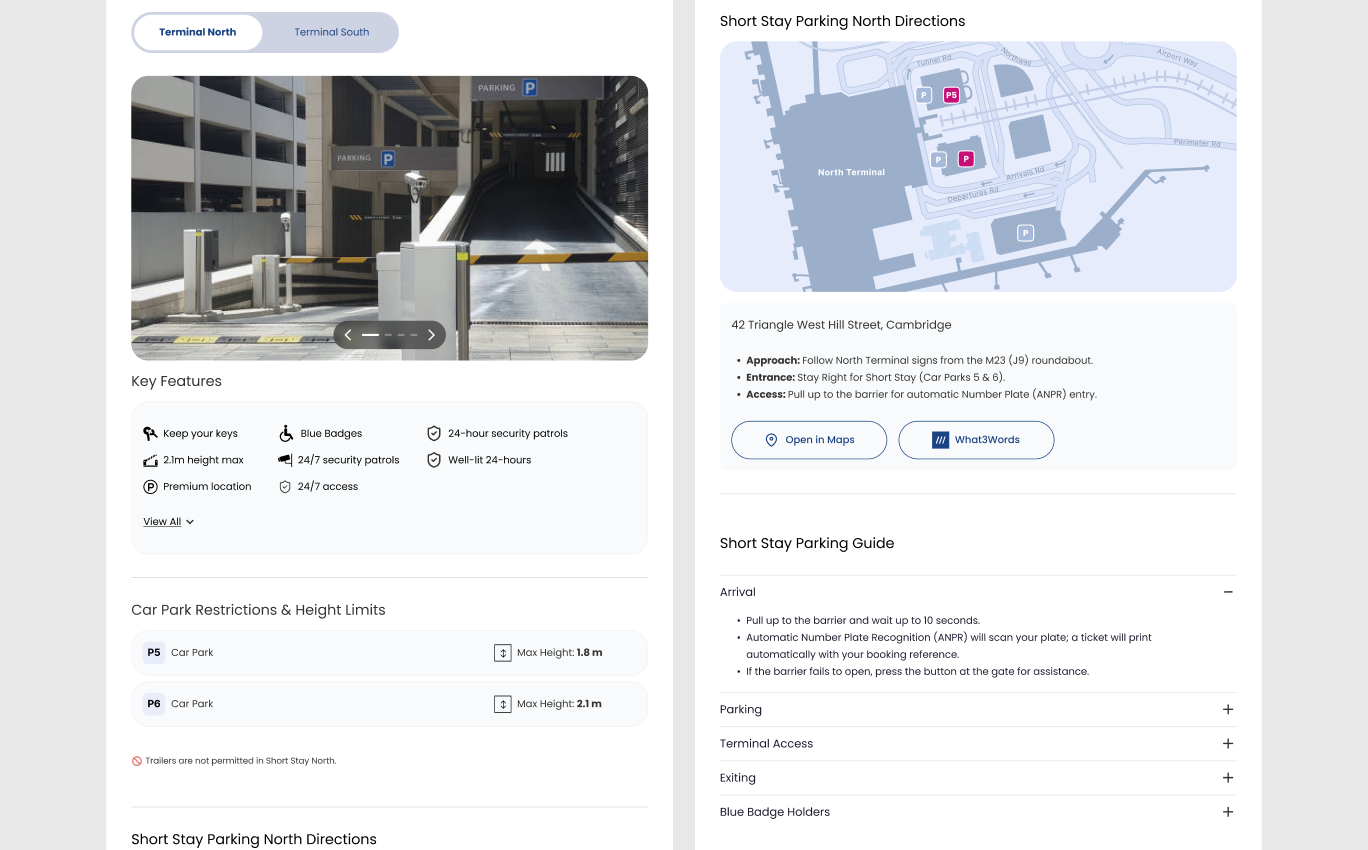 Parking Booking Experience