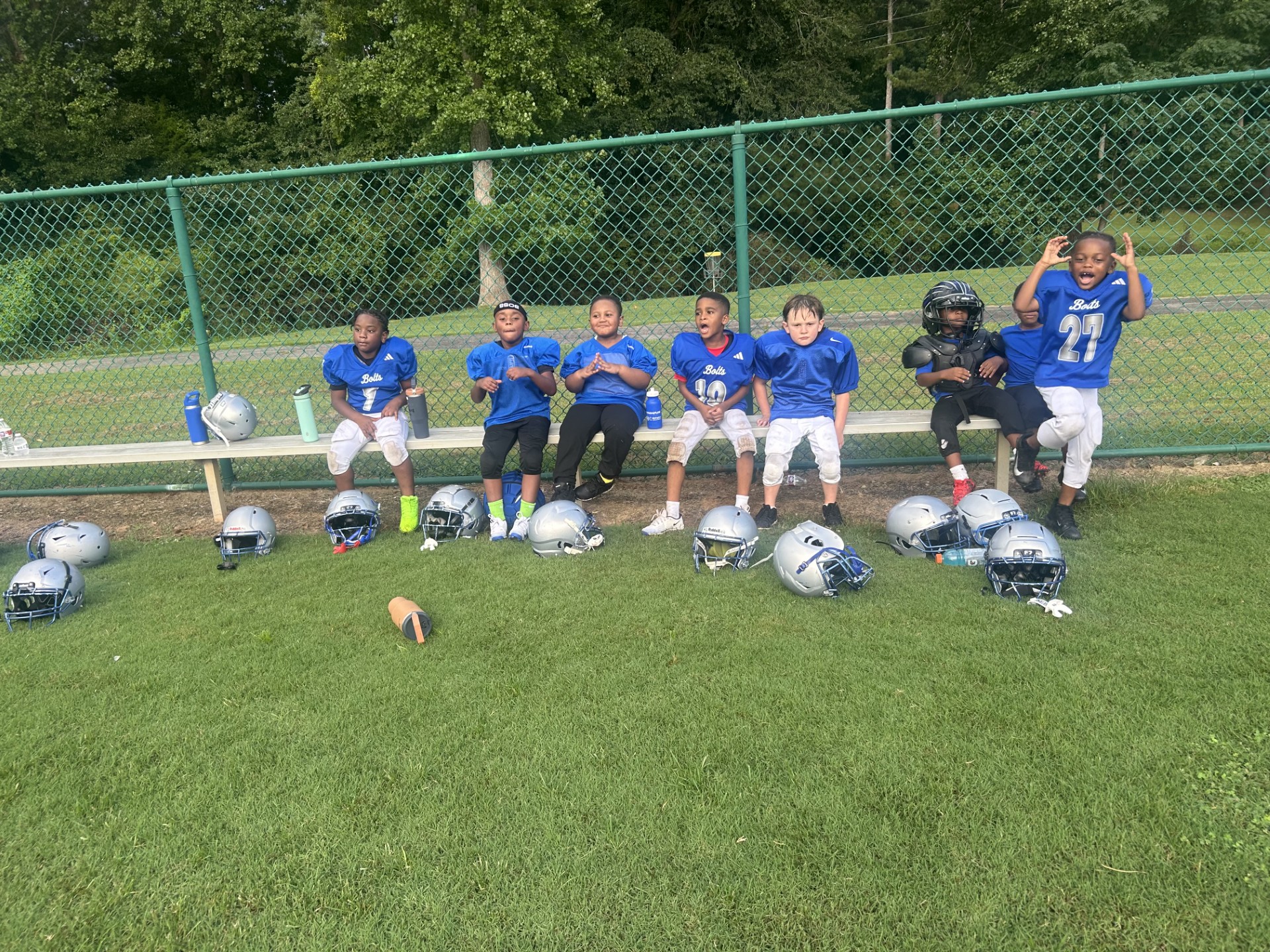 Georgia Bolts 6U players at practice