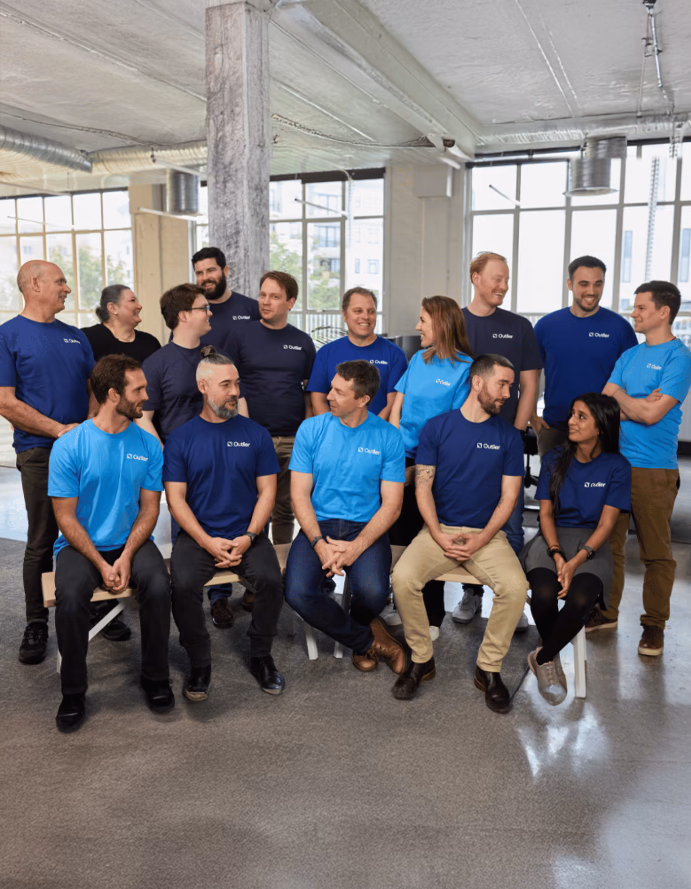 Outlier Space team in a microgravity environment