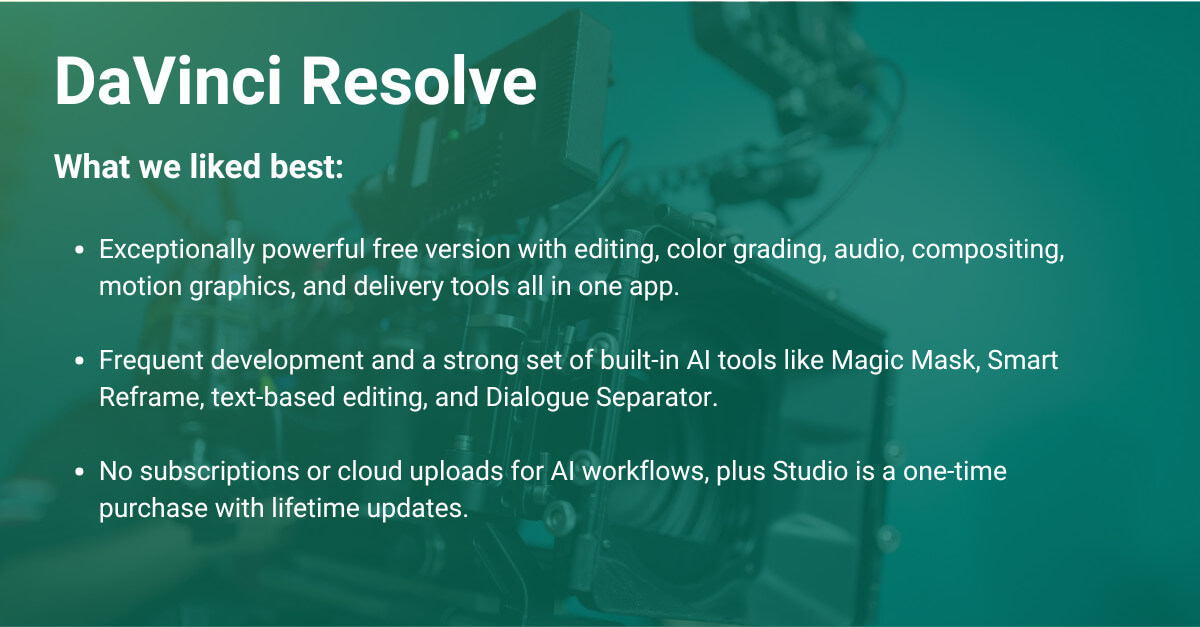 Riverside AI video editor features: 4K recording, flexible editing, comprehensive AI toolkit. #AIVideoEditor