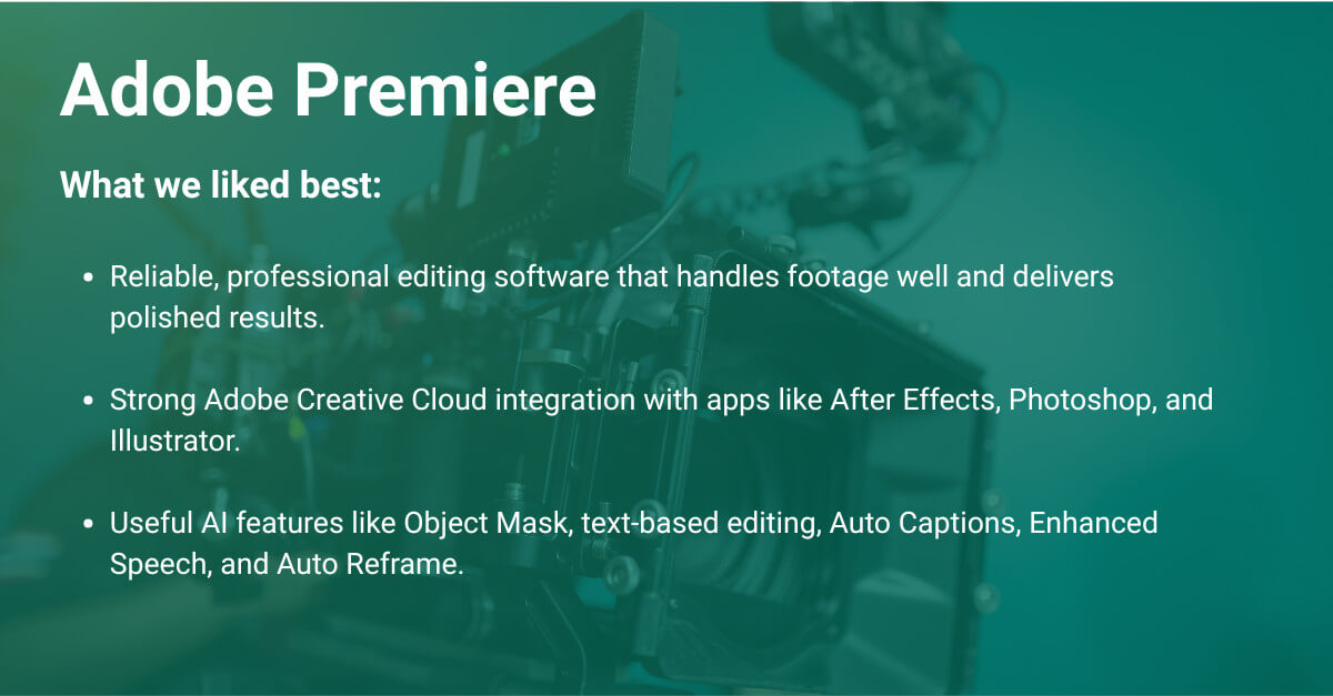 Riverside AI video editor features: 4K recording, flexible editing, comprehensive AI toolkit. #AIVideoEditor