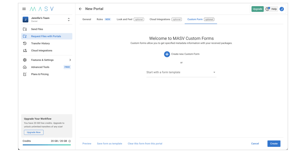 masv portal file upload form image 2