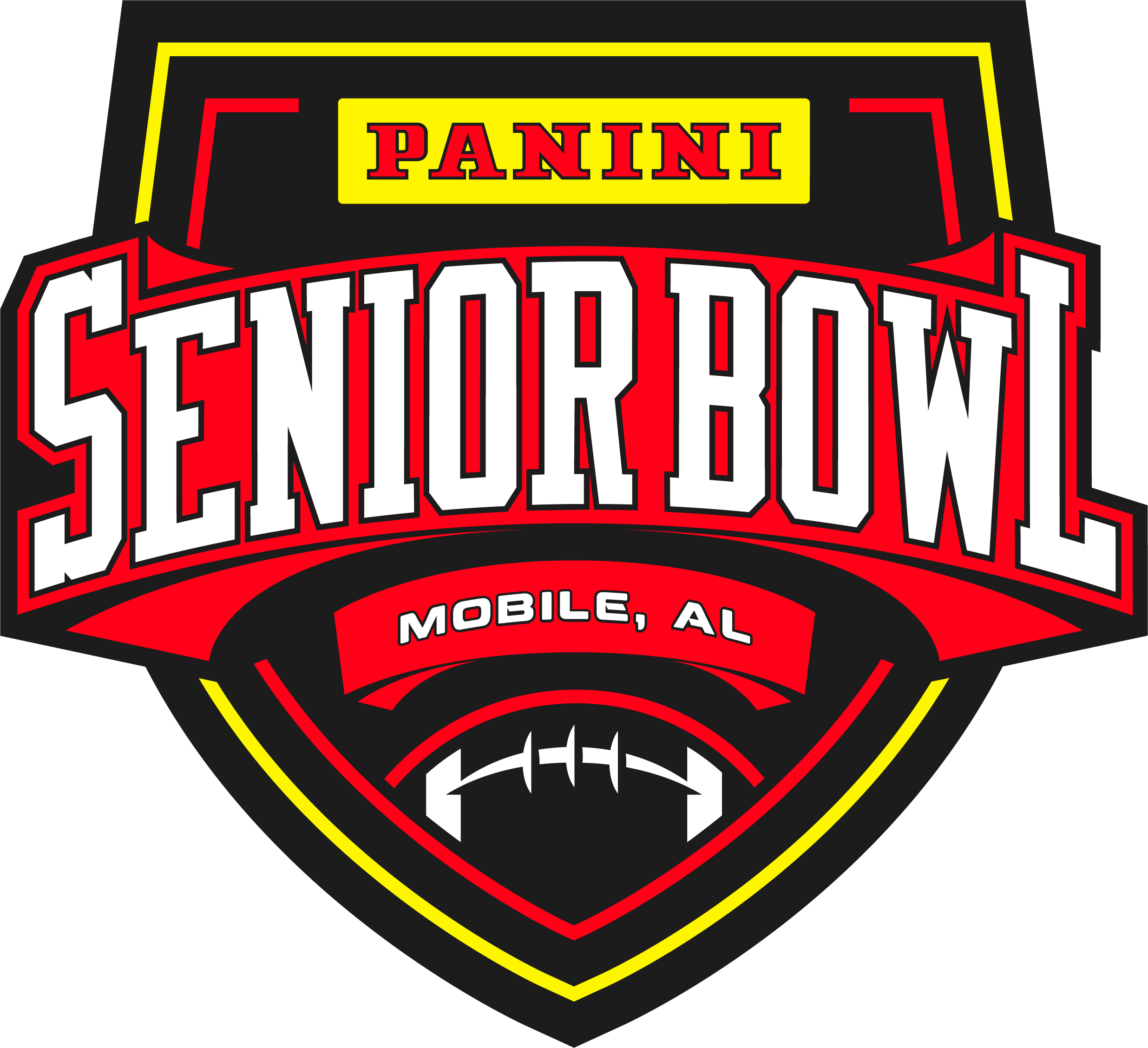 Senior Bowl logo. Panini Senior Bowl emblem for remote post-production workflow in Mobile, AL.