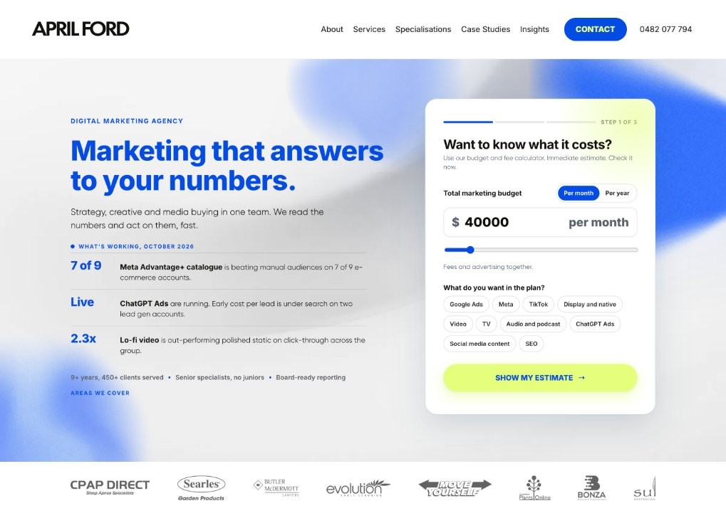 April Ford website