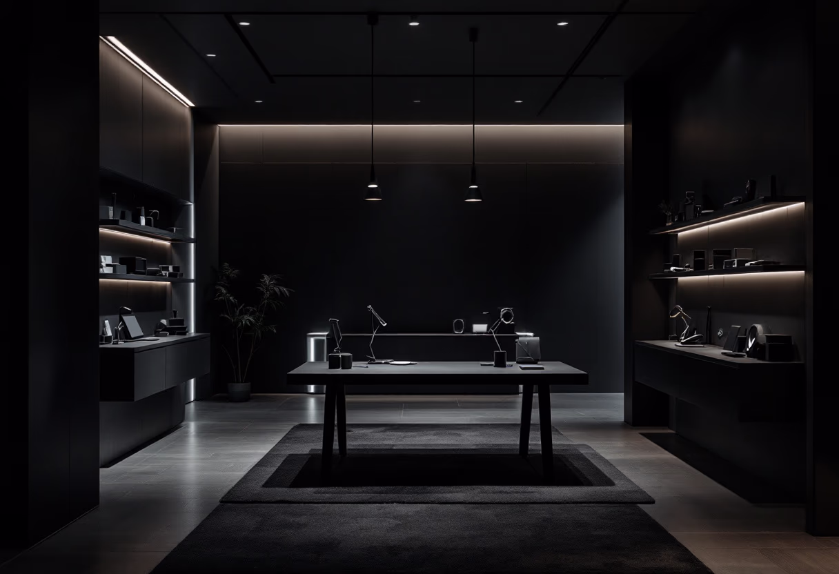 [background image] office space (for a tech gadgets store)